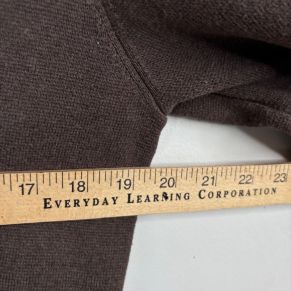 QUINCE 100% Organic Cotton Knit Blazer M Taupe Brown Pockets Classic Minimalist - Picture 9 of 11